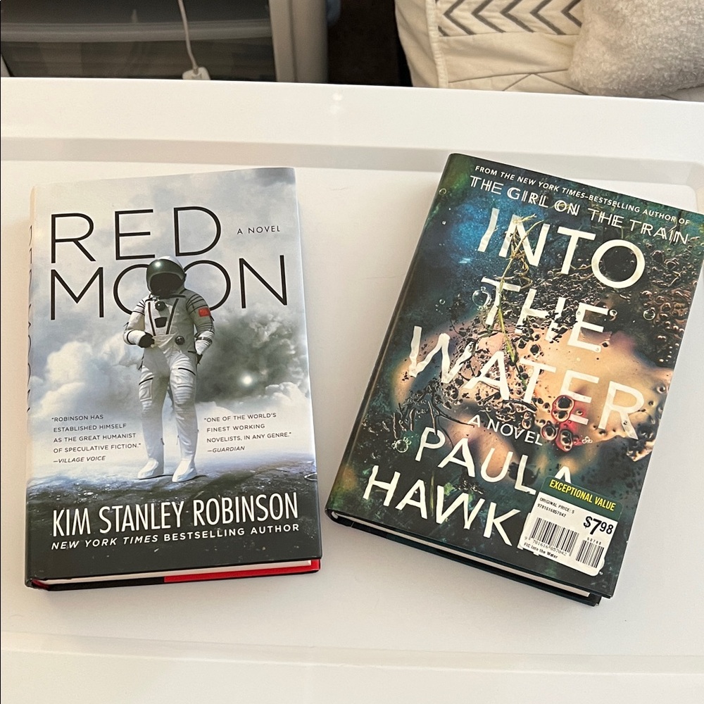 Red Moon and Into the Water Hardcover Books